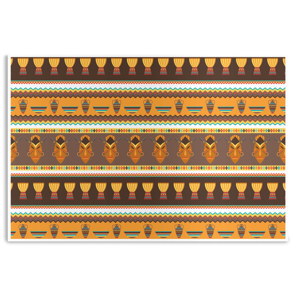 Custom African Masks Disposable Paper Placemats