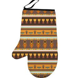 African Masks Left Oven Mitt