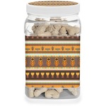 African Masks Dog Treat Jar