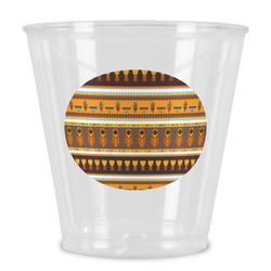 African Masks Plastic Shot Glass