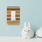 African Masks Rocker Light Switch Covers - Single - IN CONTEXT