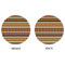 African Masks Round Linen Placemats - APPROVAL (double sided)