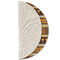 African Masks Round Linen Placemats - HALF FOLDED (single sided)