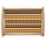 African Masks Natural Wooden Tray - Small