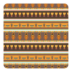 African Masks Square Decal - Small