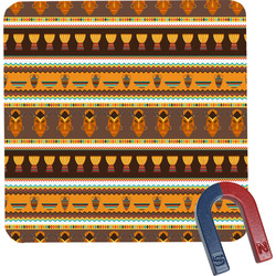 African Masks Square Fridge Magnet