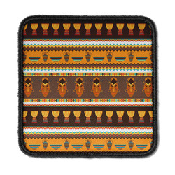 African Masks Iron On Square Patch