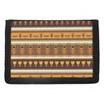 African Masks Trifold Wallet