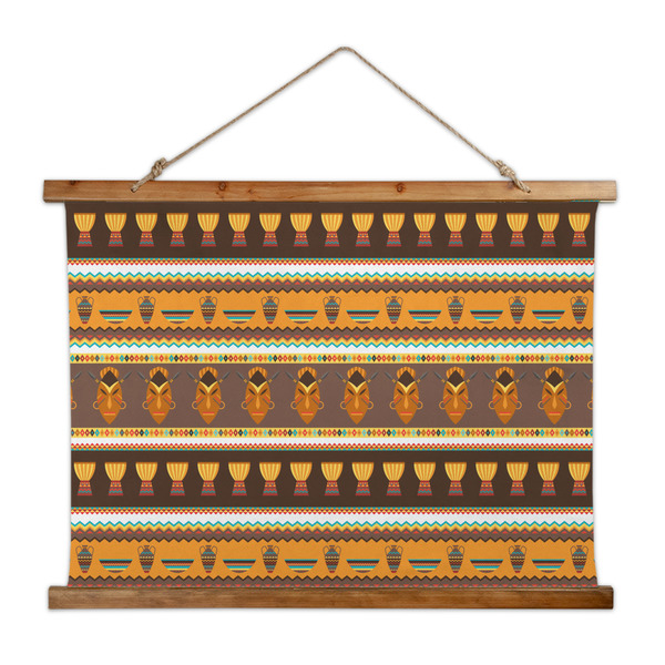 Custom African Masks Wall Hanging Tapestry - Wide