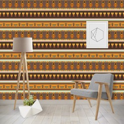 African Masks Wallpaper & Surface Covering (Peel & Stick - Repositionable)
