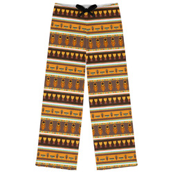 African Masks Womens Pajama Pants - XL