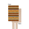 African Masks Wooden 6.25" Stir Stick - Rectangular - Single - Front & Back