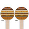 African Masks Wooden 6" Food Pick - Round - Double Sided - Front & Back