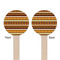 African Masks Wooden 6" Stir Stick - Round - Double Sided - Front & Back