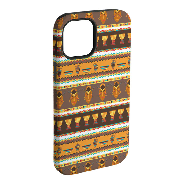 Custom African Masks iPhone Case - Rubber Lined - iPhone 15 Plus