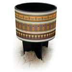 African Masks Black Beach Spiker Drink Holder