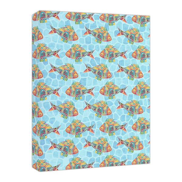 Custom Mosaic Fish Canvas Print - 16x20