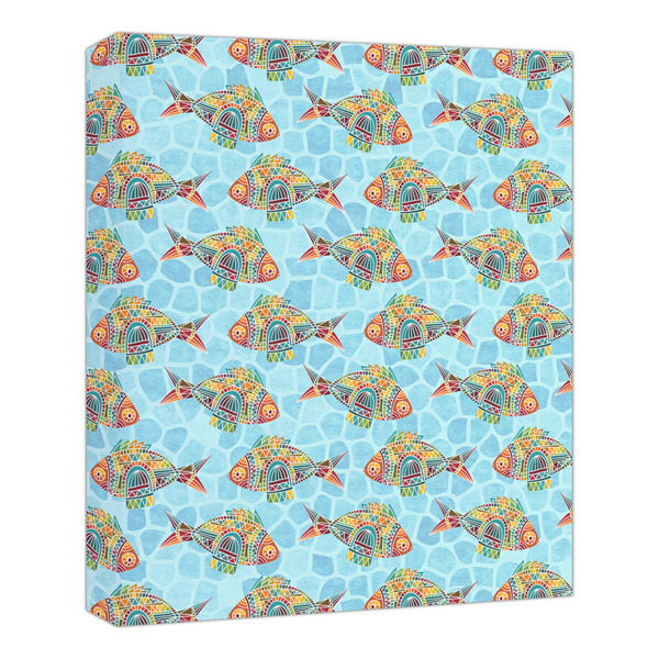 Custom Mosaic Fish Canvas Print - 20x24