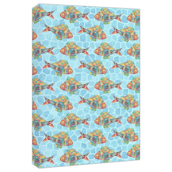 Custom Mosaic Fish Canvas Print - 20x30