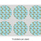 Mosaic Fish 3" Multipurpose Round Labels - Sheet