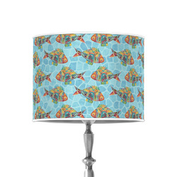 Mosaic Fish 8" Drum Lamp Shade - Poly-film