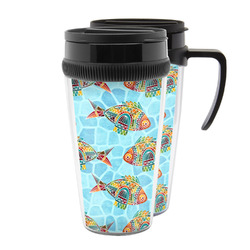 Mosaic Fish Acrylic Travel Mug