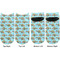 Mosaic Fish Adult Ankle Socks - Double Pair - Front and Back - Apvl