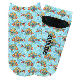 Mosaic Fish Adult Ankle Socks