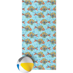 Mosaic Fish Beach Towel