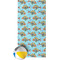 Mosaic Fish Beach Towel w/ Beach Ball