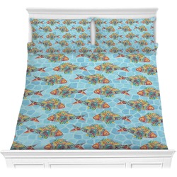 Mosaic Fish Comforter Set - Full / Queen
