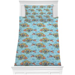 Mosaic Fish Comforter Set - Twin