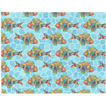 Mosaic Fish Woven Fabric Placemat - Twill