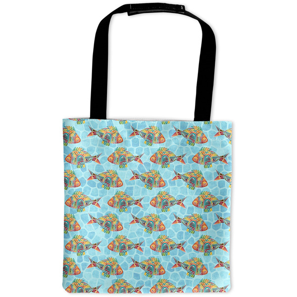 Custom Mosaic Fish Auto Back Seat Organizer Bag