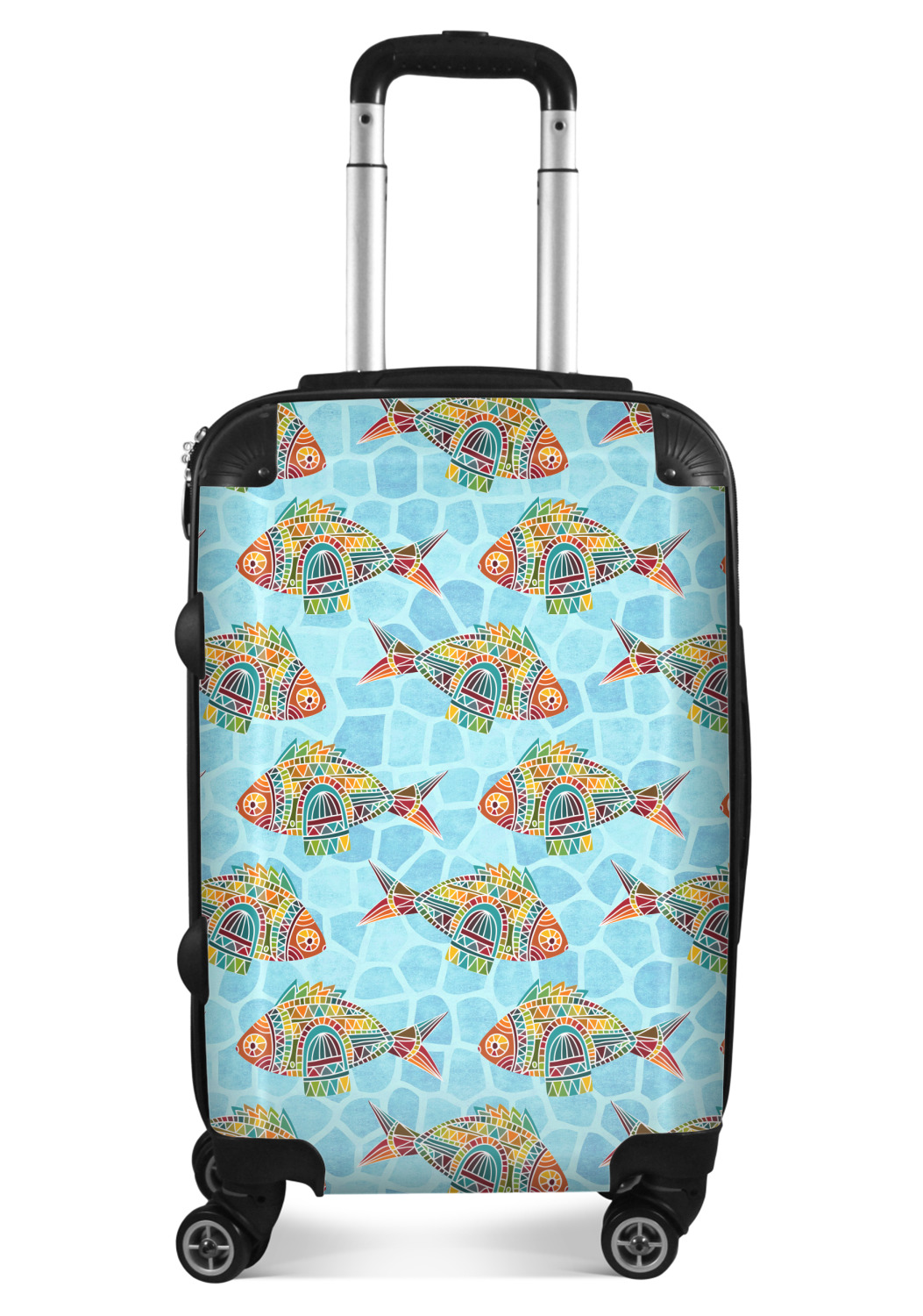 Custom Mosaic Fish Suitcase