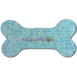 Mosaic Fish Ceramic Dog Ornament - Front