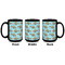 Mosaic Fish Coffee Mug - 15 oz - Black APPROVAL