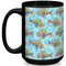 Mosaic Fish Coffee Mug - 15 oz - Black Full