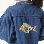 Mosaic Fish Large Custom Shape Patch - 2XL