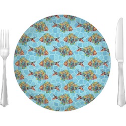 Mosaic Fish Glass Lunch / Dinner Plate 10"
