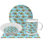 Mosaic Fish Dinner Set - Single 4 Pc Setting