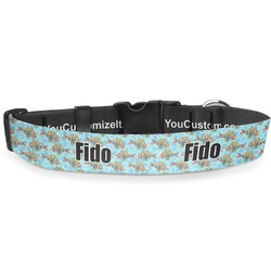 Mosaic Fish Deluxe Dog Collar - Large (13" to 21")