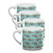 Mosaic Fish Double Shot Espresso Mugs - Set of 4 Front