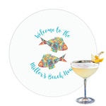 Mosaic Fish Printed Drink Topper - 3.25"