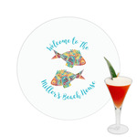 Mosaic Fish Printed Drink Topper -  2.5"