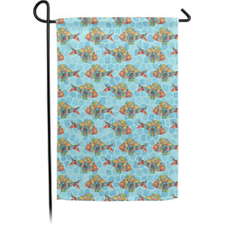 Mosaic Fish Small Garden Flag - Single Sided