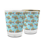 Mosaic Fish Glass Shot Glass - 1.5 oz