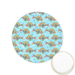 Mosaic Fish Printed Cookie Topper - 1.25"