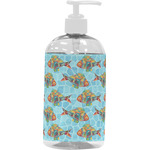 Mosaic Fish Plastic Soap / Lotion Dispenser (16 oz - Large - White)