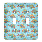 Mosaic Fish Light Switch Cover (2 Toggle Plate)